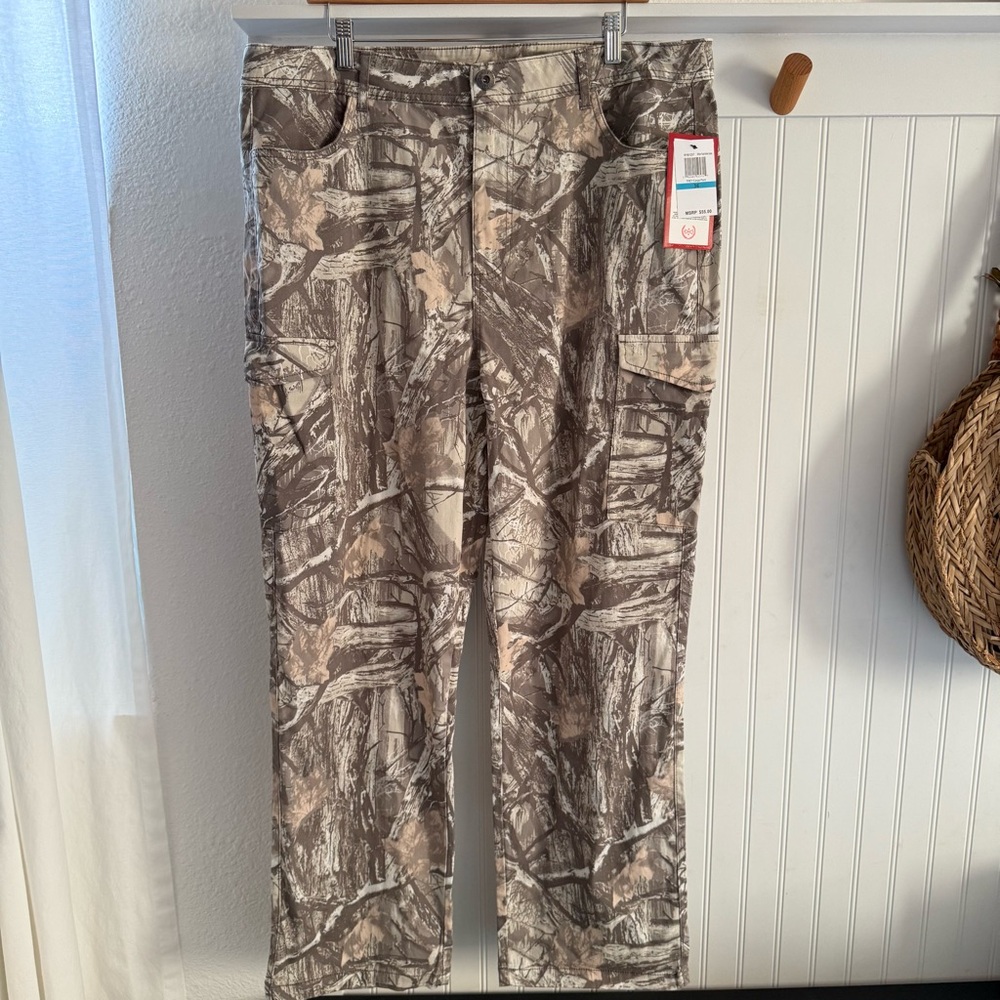 Ring of Fire Men’s Trey Cargo Pants Sz 36 Abstract Camo Wither Fade Ashen Camo